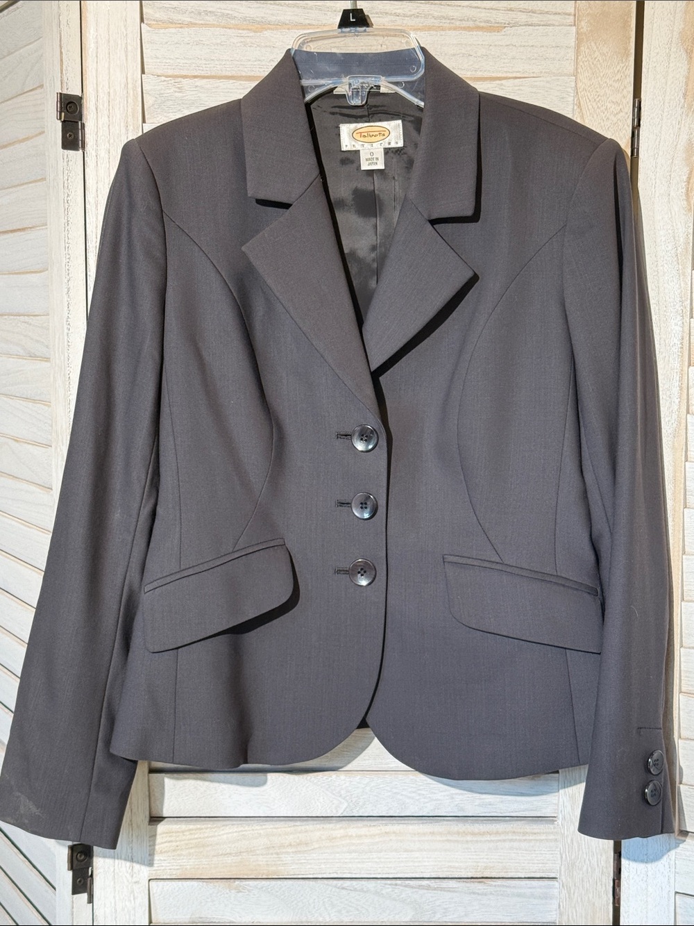 Talbots Charcoal Gray Women's Tailored Blazer
